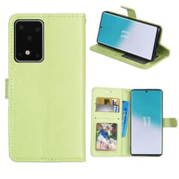 Mobilplånbok 3-kort Samsung Galaxy S20 Ultra (SM-G988F)  - Grön