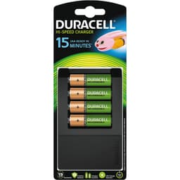 Duracell AA/AAA pikalaturi + 4 paristoa