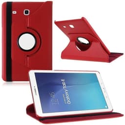 360° Roterebart cover Galaxy Tab E (9.6 ")T560 : farve - rød