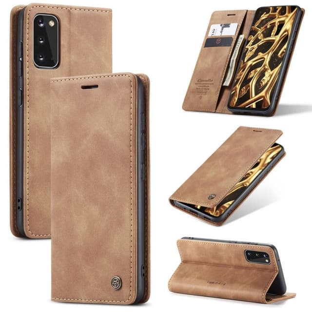 CaseMe Smart FlipCase Samsung Galaxy S20 (SM-G980F)  - Brun
