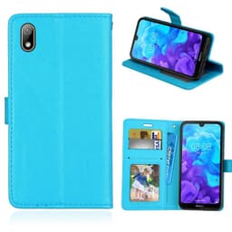 Lommebokdeksel 3-kort Huawei Y5 2019 (AMN-LX1)  - Lyse blå
