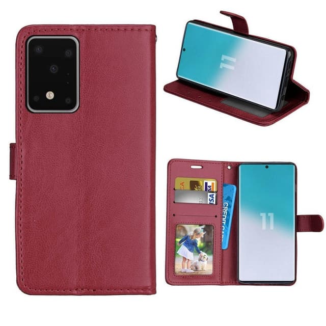 Mobil lommebok 3-kort Samsung Galaxy S20 Ultra (SM-G988F)  - brun