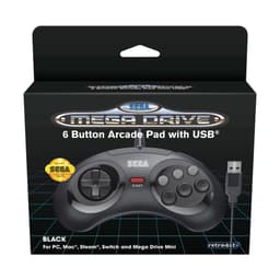 RETRO-BIT SEGA MD MINI 6-B USB BLACK