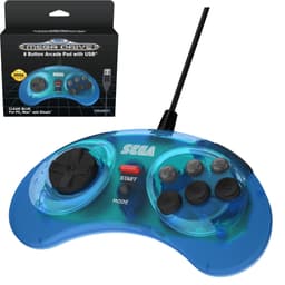 RETRO-BIT SEGA MD 8-BUTTON USB BLUE NS