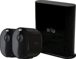 Arlo Pro 3 ledningsfritt kamera 2K QHD sikkerhetssett (2-pakning,sort)