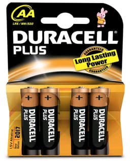 Duracell batterier Plus Power AA 4 pakk