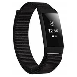 Fitbit Charge 3/4 armbånd nylon Sort