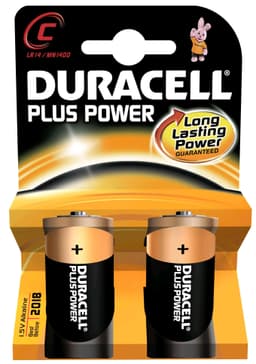 Duracell Battery Plus Power C 2 kpl