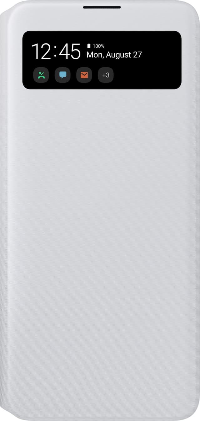 Samsung S View lommebokdeksel til Galaxy A71 (hvit)