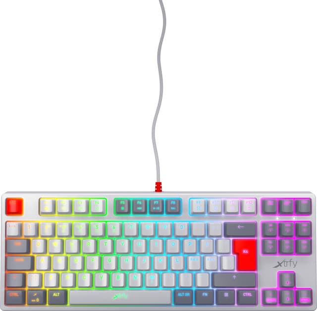 Xtrfy K4 RGB tenkeyless mekanisk gamingtastatur (retro)