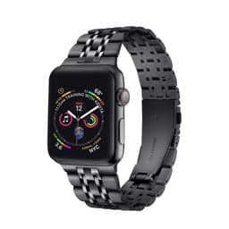 Apple Watch -rannekoru 42/44 mm ruostumaton teräs - musta