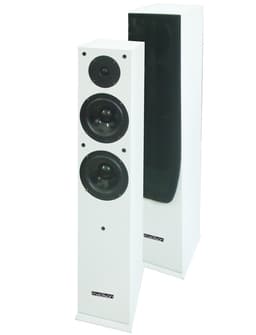 HiFi højttalersæt, 2-vejs, 120W, Hvid