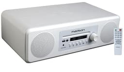 Mini Anlæg med Bluetooth, FM, CD og USB - Hvid