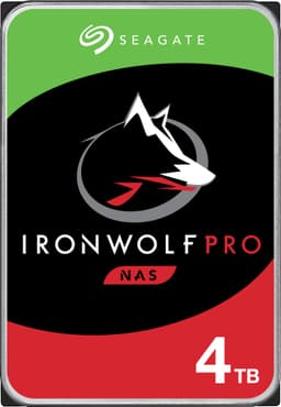 Seagate IronWolf Pro 3,5" intern HDD til NAS (4 TB)