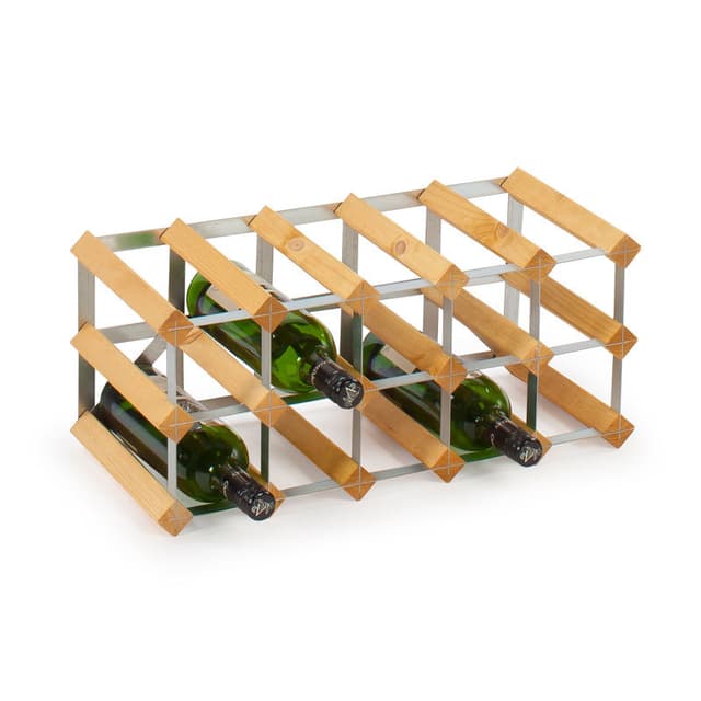 15 Bottle Self Assembly Kit Light oak