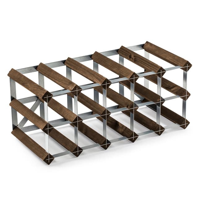 15 Bottle Self Assembly Kit Dark oak