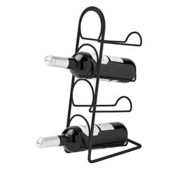 Pisa Wine Rack 4 Bottle - satin black