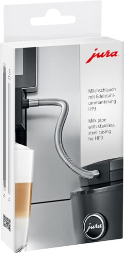 Jura HP3 melkeslange med mantel i rustfritt stål 24114