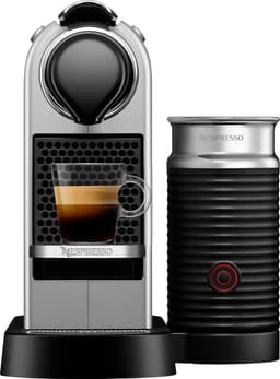 Nespresso CitiZ & Milk kapselmaskine C123EUSINE (sølv)