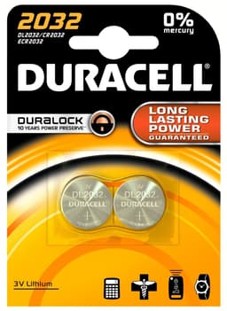 Duracell Batteri CR2032 Knappcell 3 V (2 st)