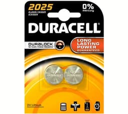 Duracell batteri CR2025 (2 stk)