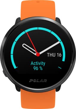 Polar Ignite treningsklokke M/L (oransje/sort)