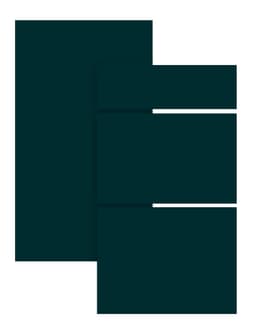 Trend Emerald Green Etulevy keittiöön 40x13