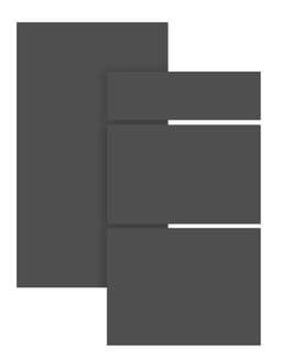Epoq Trend Graphite skuffefront til kjøkken 60x26
