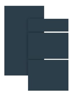 Trend Blue Grey skuffefront til kjøkken 50x31