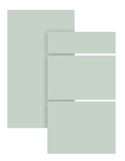 Epoq Trend Light Green Etulevy keittiöön 60x31