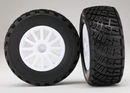 TRX-7473R Tires & wheels, ass, 1/10 Rally