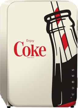 Coca-Cola Retro Cube minijääkaappi 28681 (kerma)