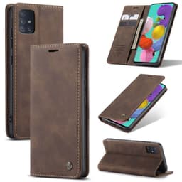 CaseMe Smart Flipdeksel Samsung Galaxy A51 (SM-A515F)  - Kaffe