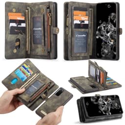 Wallet CaseMe 11-kort Samsung Galaxy S20 (SM-G980F)  - Sort / Grå