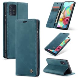 CaseMe Smart FlipCase Samsung Galaxy A71 (SM-A715F)  - Blå