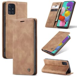 CaseMe Smart FlipCase Samsung Galaxy A51 (SM-A515F)  - Brun