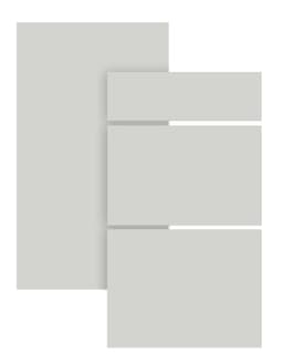 Epoq Trend Greywhite Lådfront till köket 120x13