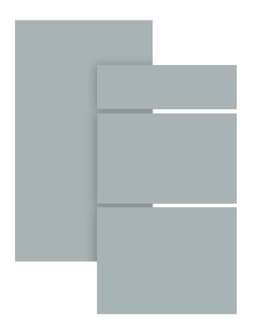 Trend Blue Mist lådfront till köket 80x26