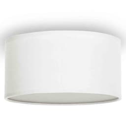 Taklampa textil ø20cm vit
