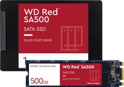 WD Red 2,5" 1 TB SATA SSD og WD Red SA500 500 GB M.2 SATA SSD