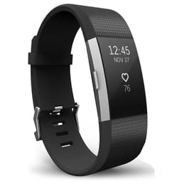 Klockarmband Wristband kompatibelt med Fitbit Charge 2 - black Svart  S