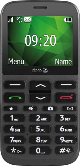 Doro 1375 mobiltelefon (graphite) - Kun 2G