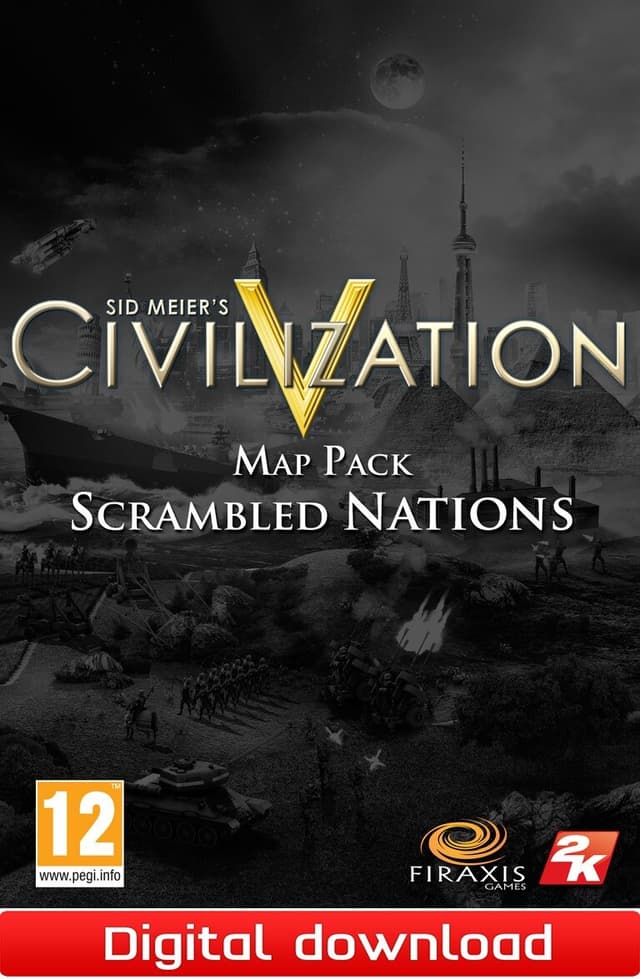 Sid Meier's Civilization V Scrambled Nations Map Pack - PC Windows