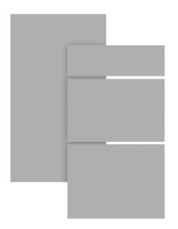 Epoq Trend Light Grey skuffefront til kjøkken 80x26