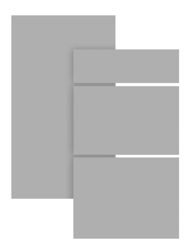 Epoq Trend Light Grey skuffefront til kjøkken 80x26
