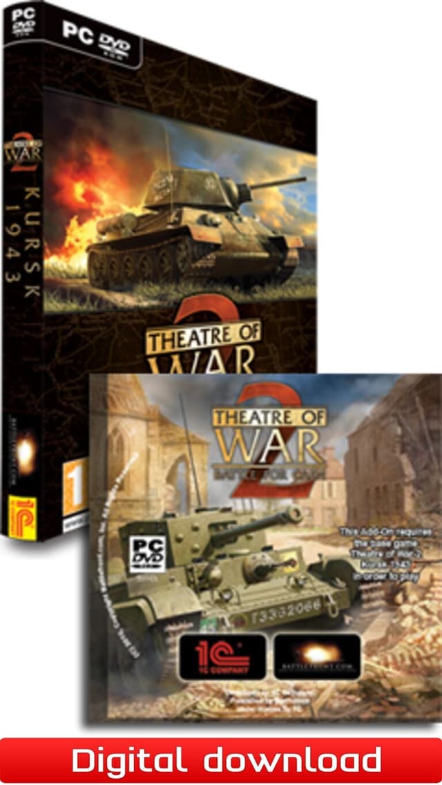 Theatre of War 2: Kursk 1943 + Battle for Caen - PC Windows