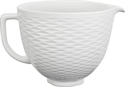 KitchenAid keraaminen kuvioitu kulho 5KSM2CB5TLW (valkoinen)