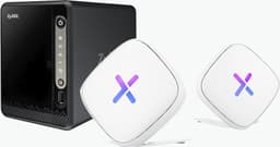 Zyxel NAS326 NAS kotelo + Zyxel Multy U WiFi Mesh tukiasema (2 kpl)
