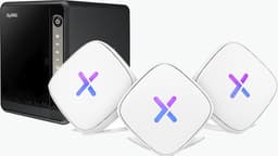 Zyxel NAS326 NAS kotelo + Zyxel Multy U WiFi Mesh tukiasema (3 kpl)