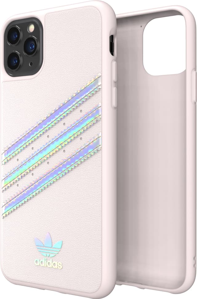 Adidas PU iPhone 11 Pro Max deksel (orchid/holographic)